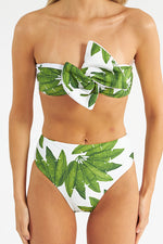 Farm Rio Palm Fan High Waist Bikini Bottom